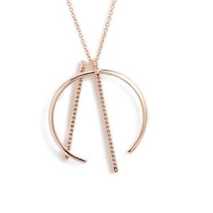 Nadri Geo Neo Pendant Gold Necklace